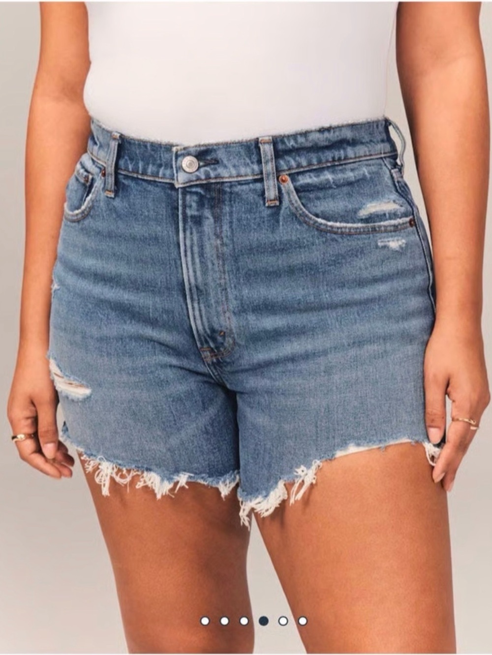 Abercrombie Curve Love High Rise 4 Inch Mom Short size 29